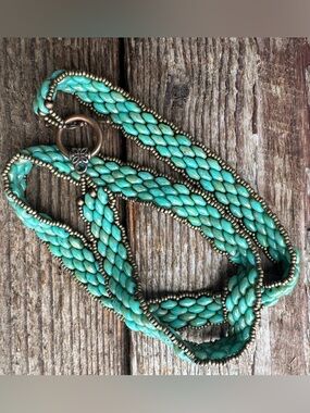 Turquoise Bead Multi-Strand Neckpace or Wrap Bracelet